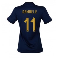 Camiseta Francia Ousmane Dembele #11 Primera Equipación Replica Mundial 2022 para mujer mangas cortas